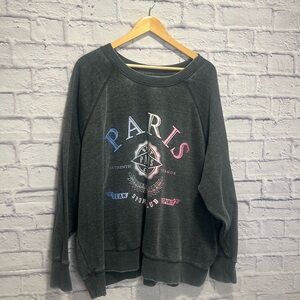 Maurices 3x Charcoal Paris Graphic Sweatshirt